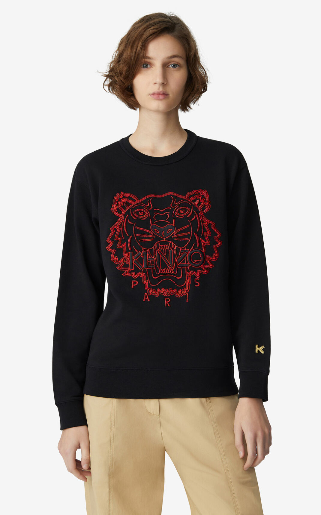 Sweatshirt Kenzo Tiger Feminino - Pretas | 675DEIWRU